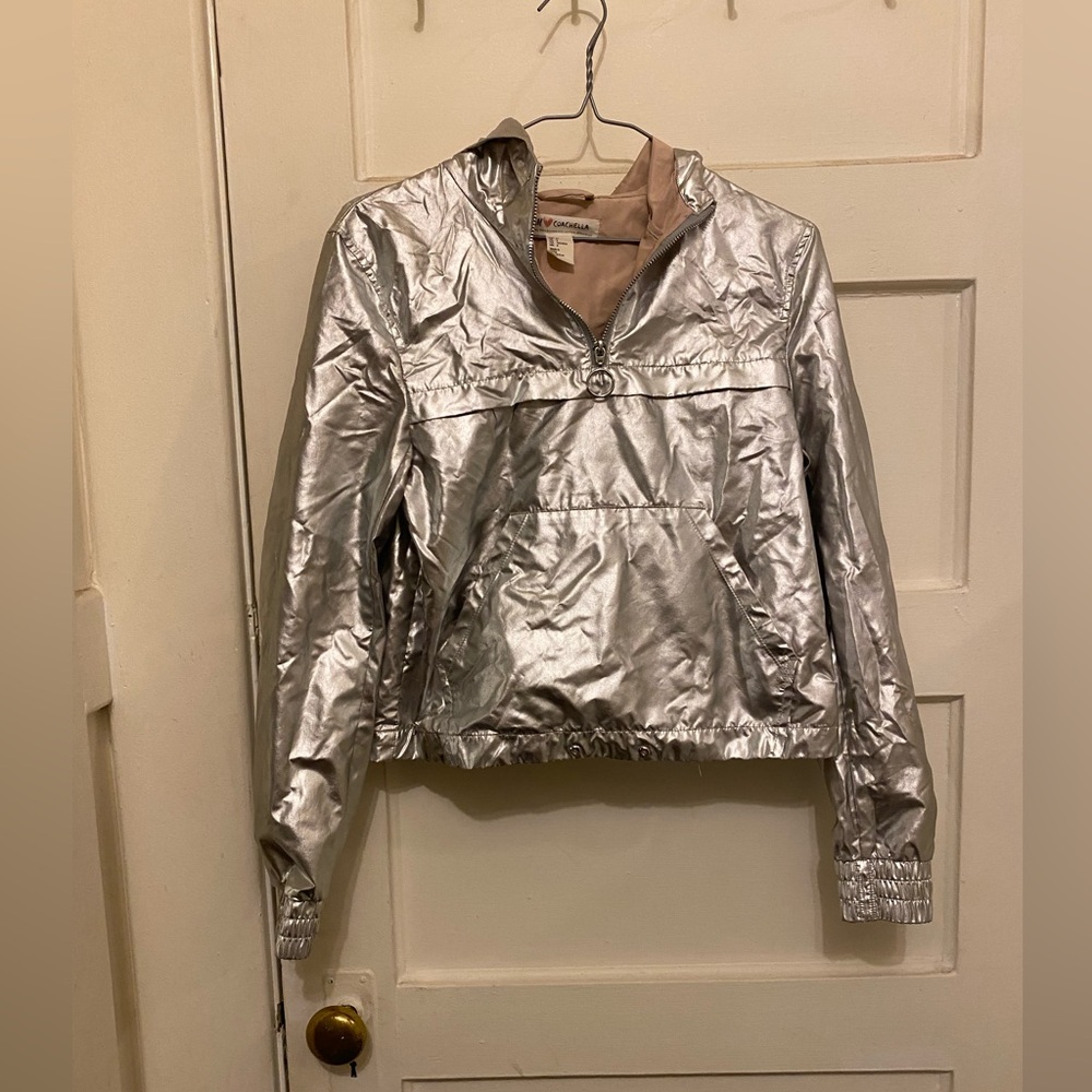 Metallic Coachella windbreaker